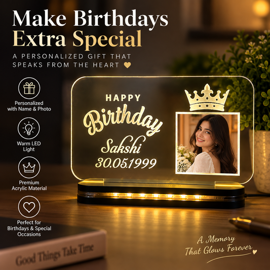 KarmaKraft Royal Birthday LED Crown Lamp