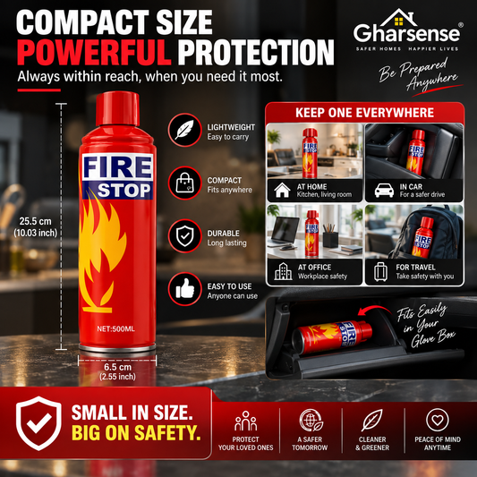 Fire Stop Car Fire Extinguisher 500ml - BUY ONE GET ONE FREE