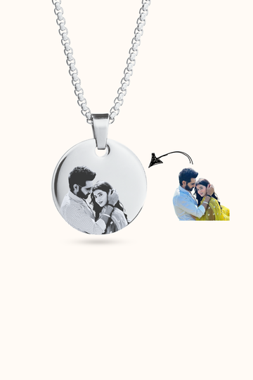 Personalized Photo Round Necklace