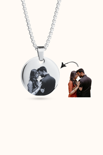 Personalized Photo Round Necklace