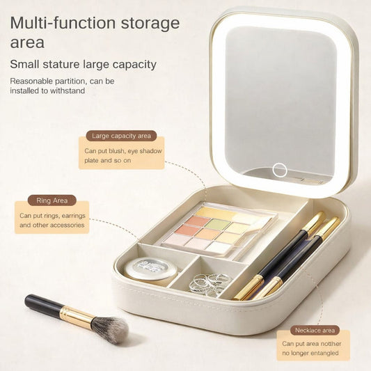 β¨ KARMAKRAFTβ’ LED Mirror Makeup & Jewellery Box