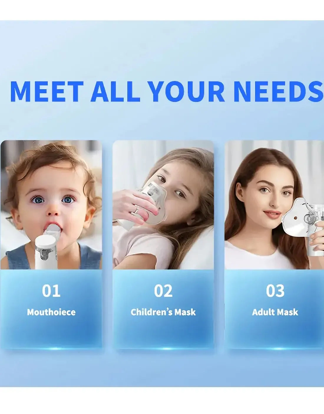 Portable Mesh Nebulizer – Rechargeable Handheld Inhalation Device