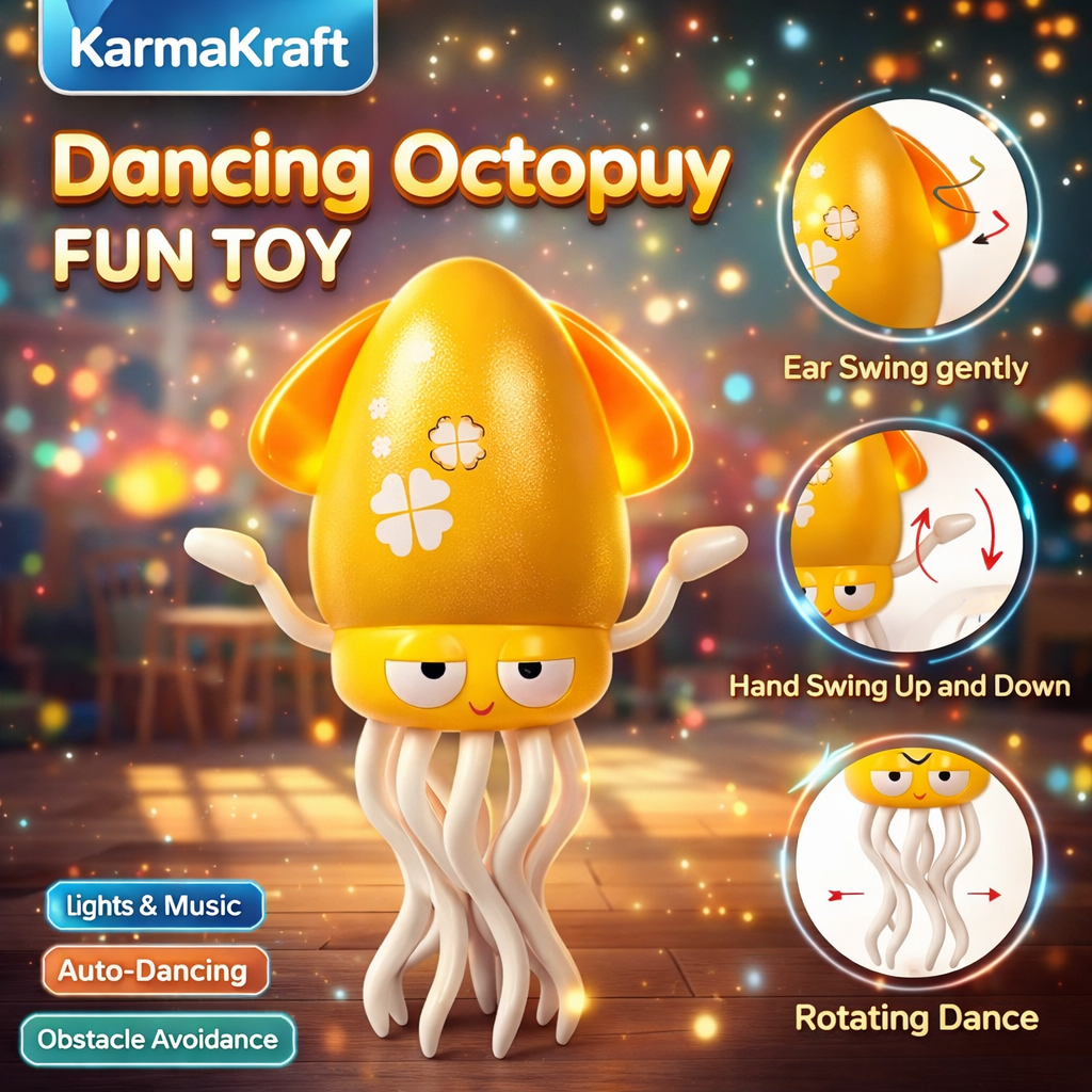 🐙✨ Fun-Tastic Dancing Octopus Toy — Light Up Playtime! ✨🐙