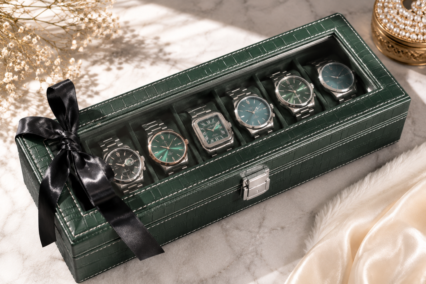 ⌚ KarmaKraft Luxury Watch Organizer Box