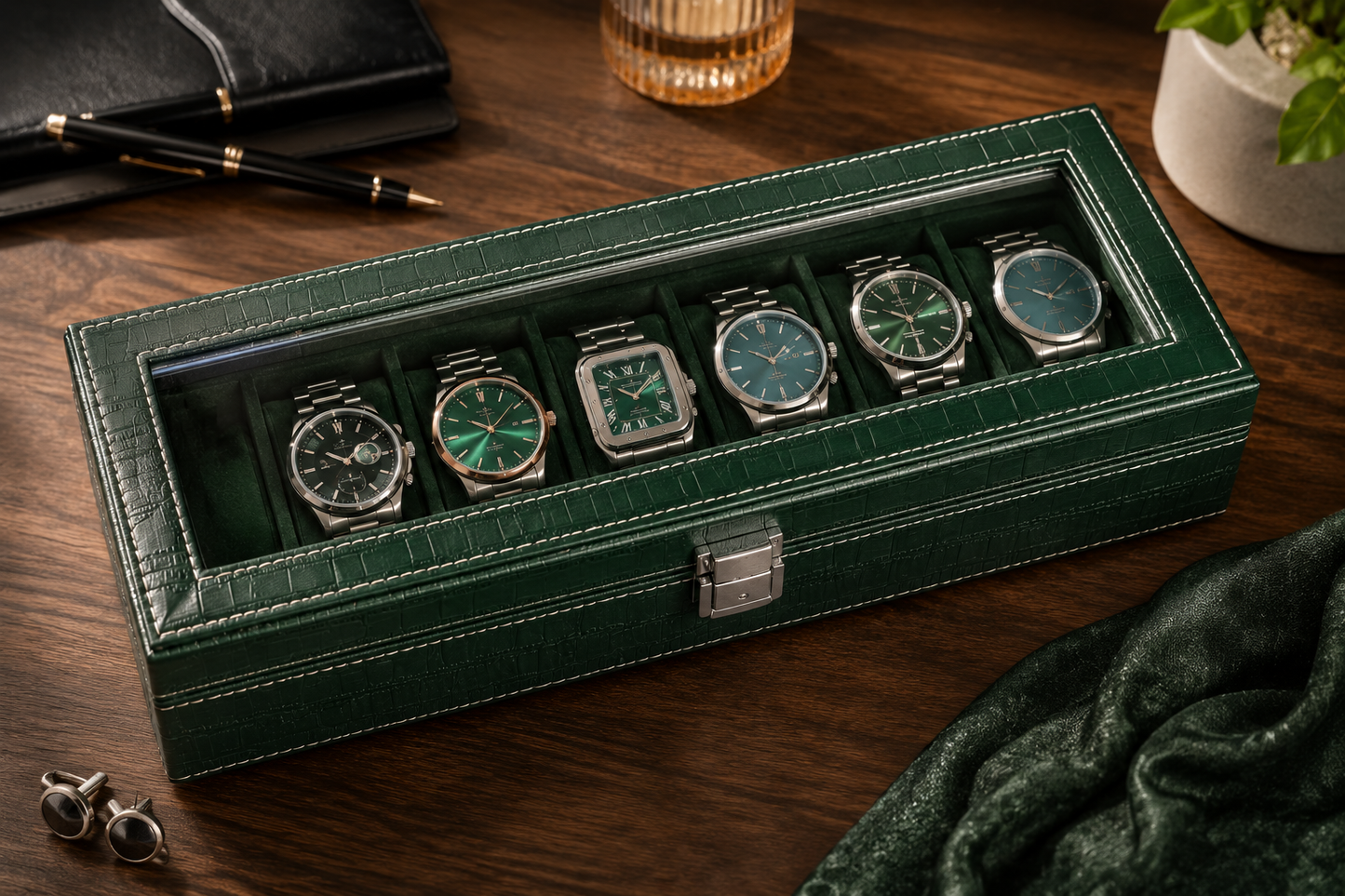 ⌚ KarmaKraft Luxury Watch Organizer Box