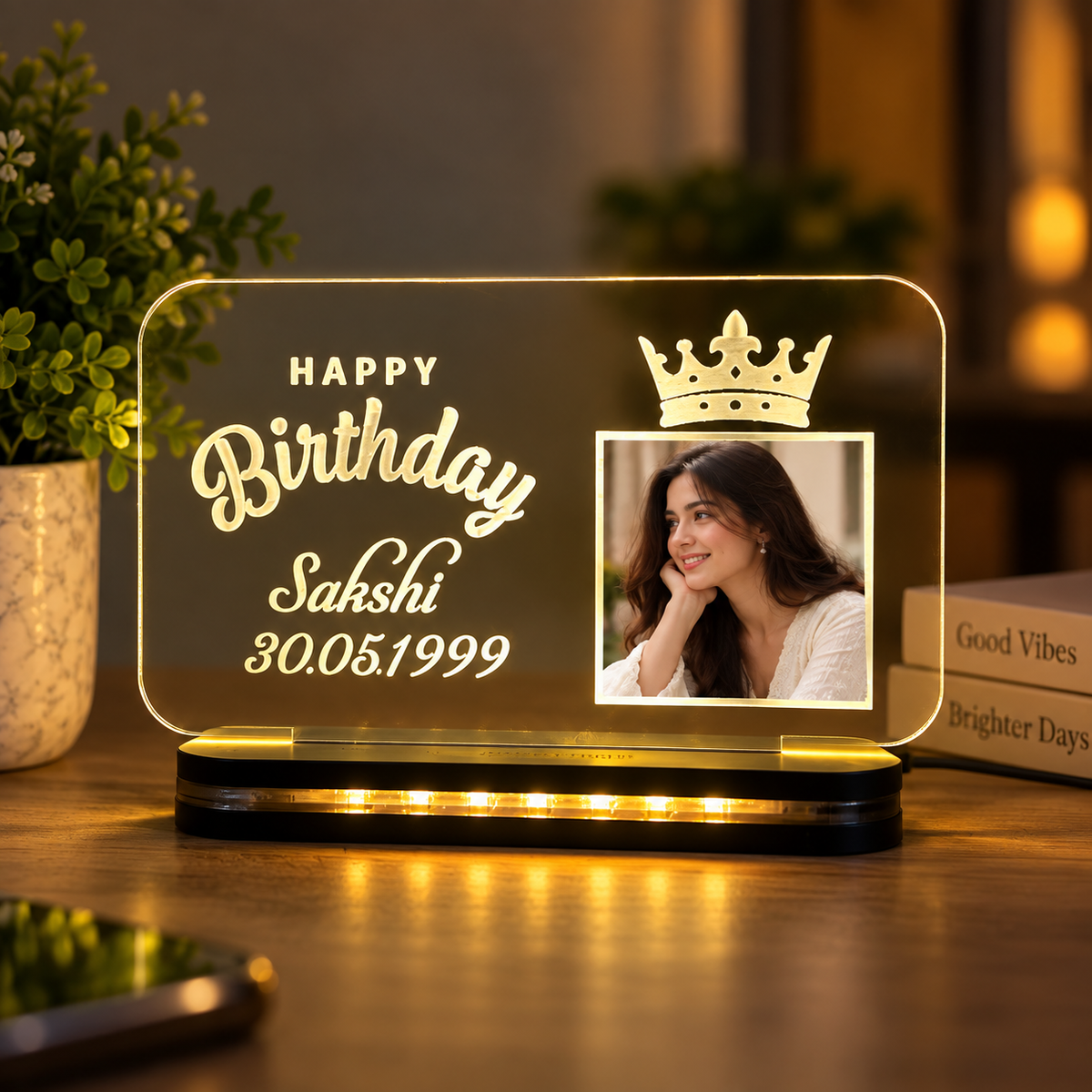 KarmaKraft Royal Birthday LED Crown Lamp