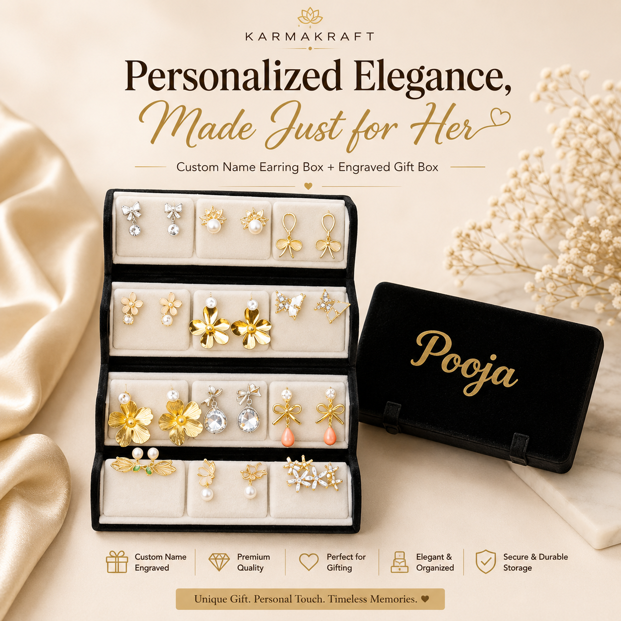 ✨ 16 Stunning Jhumkas in 1 Premium Gift Box – The Perfect Surprise She’ll Love ❤️