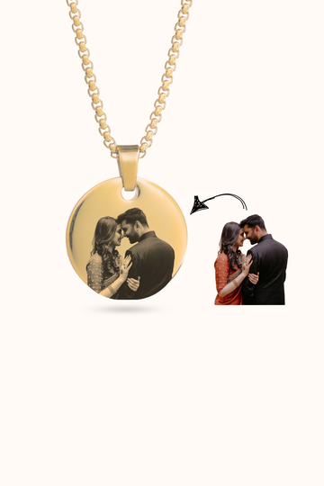 Personalized Photo Round Necklace