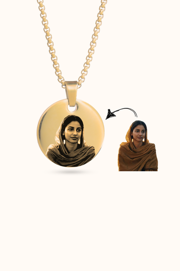Personalized Photo Round Necklace