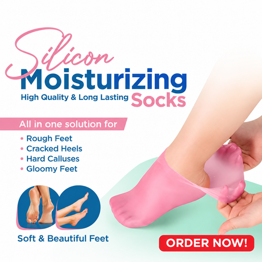 Silicone Moisturizing Socks for Dry Cracked Feet Women