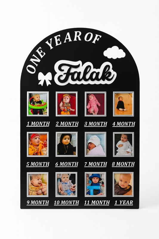 🌸 karmakraft™ Personalized Acrylic Milestone Markers Board