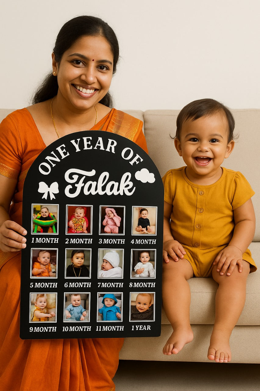 🌸 karmakraft™ Personalized Acrylic Milestone Markers Board