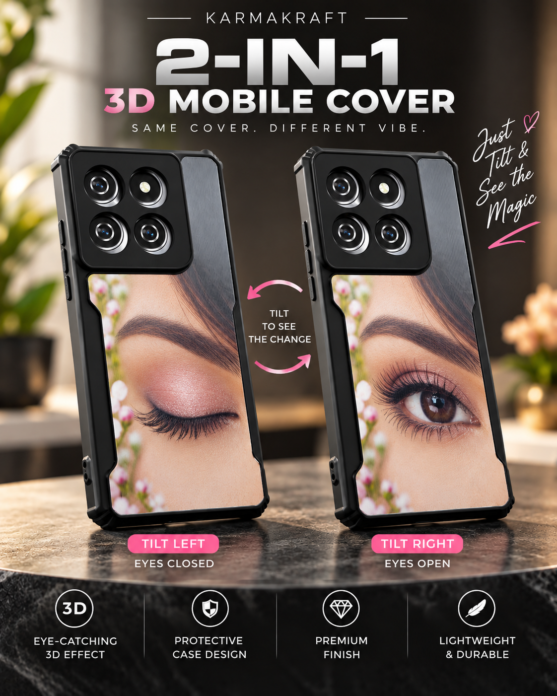 KarmaKraft 2-in-1 3D Mobile Cover - 50% OFF FOR TODAY