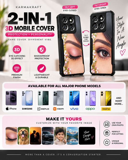 KarmaKraft 2-in-1 3D Mobile Cover - 50% OFF FOR TODAY