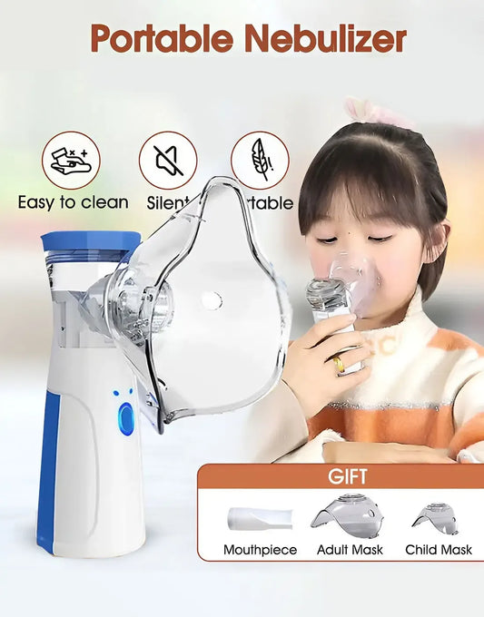 Portable Mesh Nebulizer – Rechargeable Handheld Inhalation Device